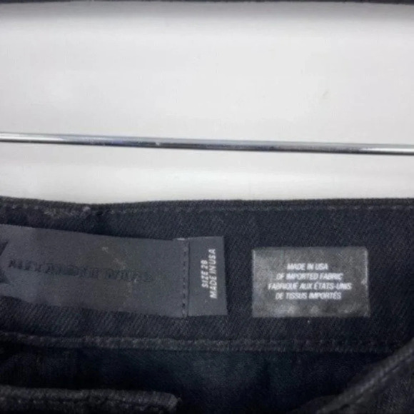 NEW Denim x Alexander Wang 003 Faded Black Button Fly Boy Fit Jeans Size 28 - Picture 10 of 12